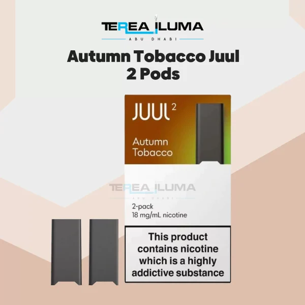 Autumn Tobacco Juul 2 Pods pack showing two pre-filled pods for the JUUL 2 Device