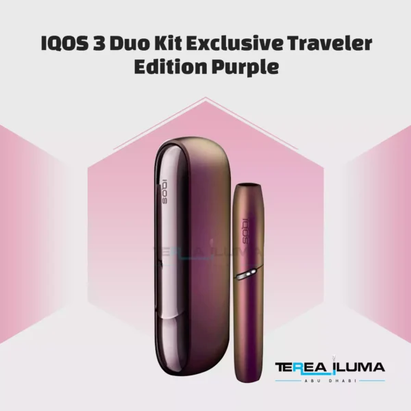 Buy IQOS 3 DUO Kit Exclusive Traveler Edition Purple In UAE