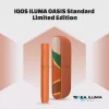 IQOS ILUMA Standard holder and pocket charger in the orange-toned Oasis finish