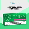 IQOS TEREA Green Indonesian carton with green menthol stick branding