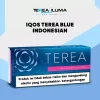 Sealed pack of IQOS TEREA Blue Indonesian sticks showing the dark blue carton design