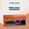 Pack of IQOS TEREA Amber Kazakhstan sticks beside an IQOS ILUMA holder