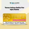 Yellow carton of Terea Yellow Swiss heatsticks for IQOS Iluma devices in Dubai