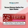 Wine-red Terea Sienna Swiss carton for IQOS ILUMA showing the 200 stick pack