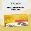 IQOS Terea Yellow Italy carton with bright yellow packaging and heatsticks