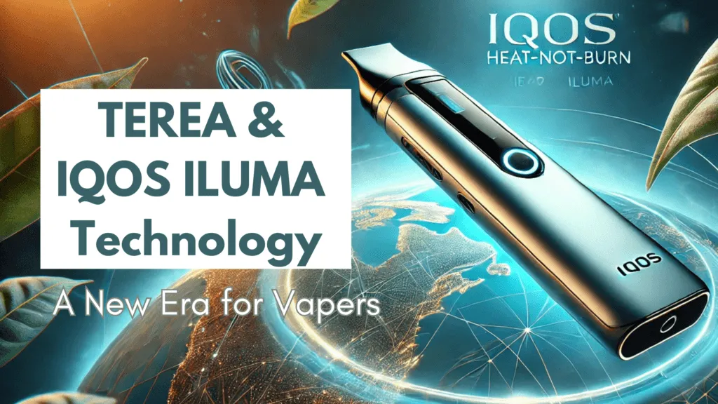 TEREA stick inserted into an IQOS ILUMA device showing the induction heating chamber