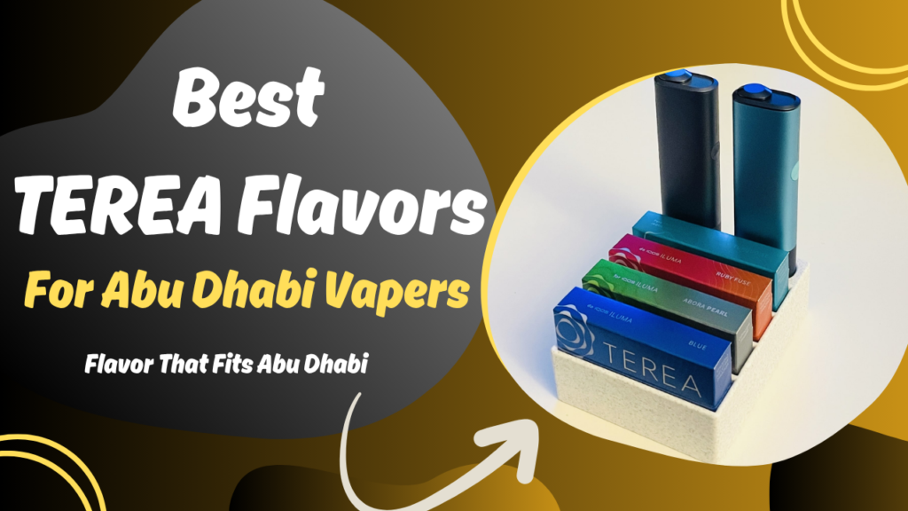 Five TEREA flavor stick packs arranged showing Black Ruby, Purple Wave and Turquoise variants