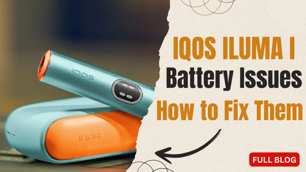 IQOS ILUMA I holder seated in its charger with the LED indicator lit