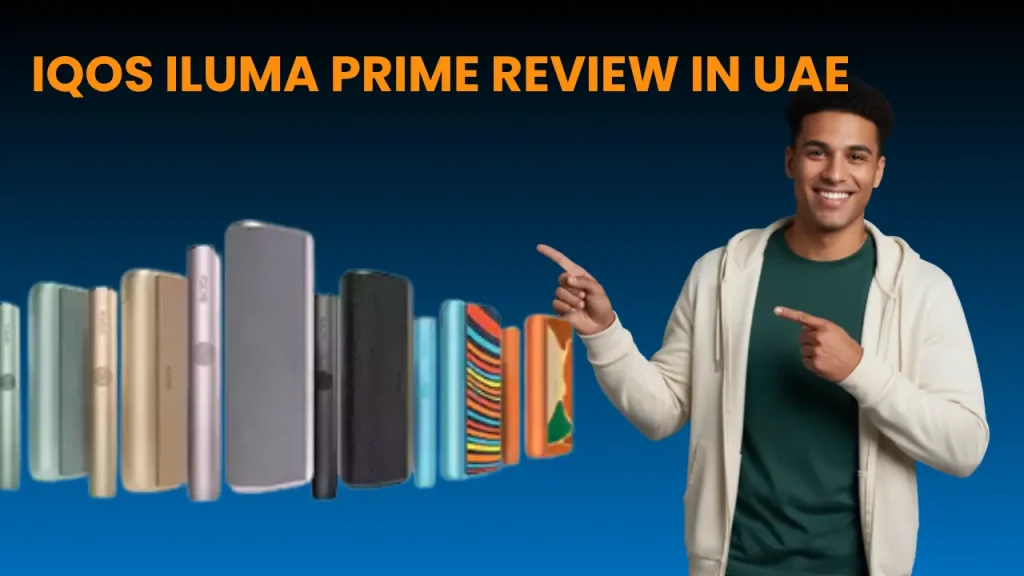IQOS ILUMA Prime kit shown in Obsidian Black and Jade Green finishes