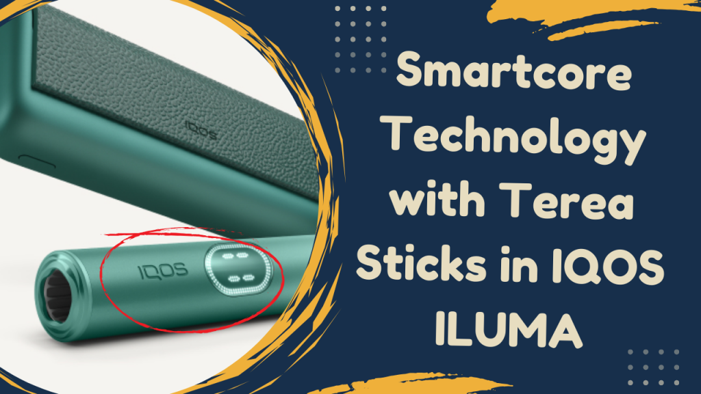 Terea Stick inserted into an IQOS ILUMA device showing the induction heating chamber
