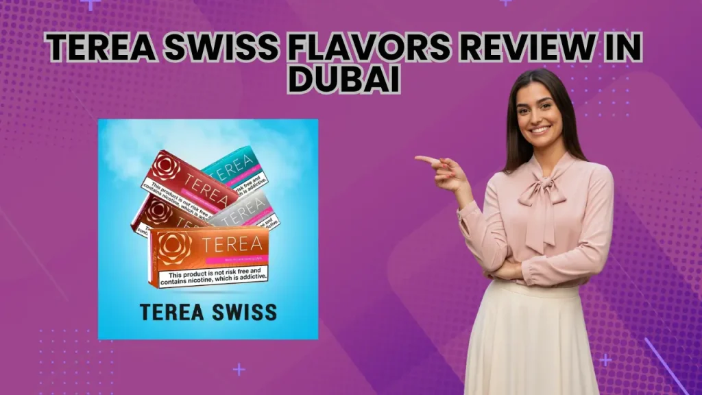 TEREA Swiss tobacco stick beside an IQOS Iluma device
