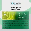 IQOS TEREA Shine Pearl Japan heatstick pack showing the green grape Pearl capsule branding